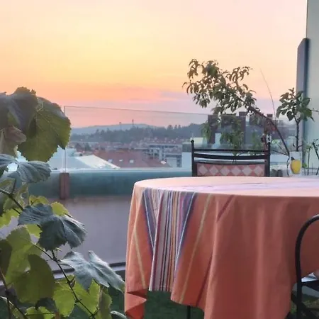 Preciosa Habitacion Doble En Atico Con Terraza Quarto em Acomodações Particulares *